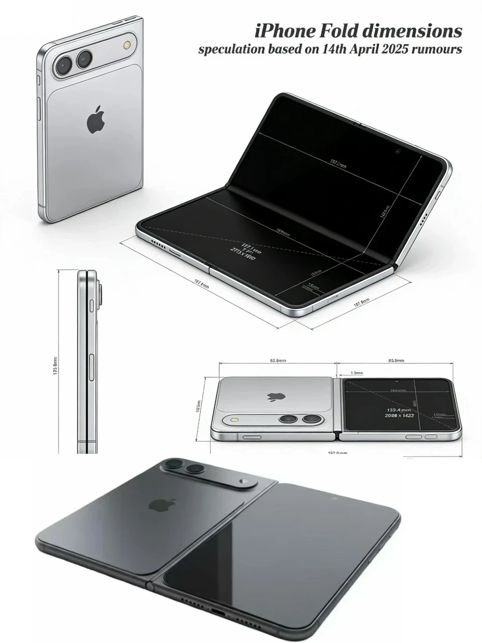 数码等iPhoneFold还是选安卓折叠屏 对 iPhone Fold 还是挺期