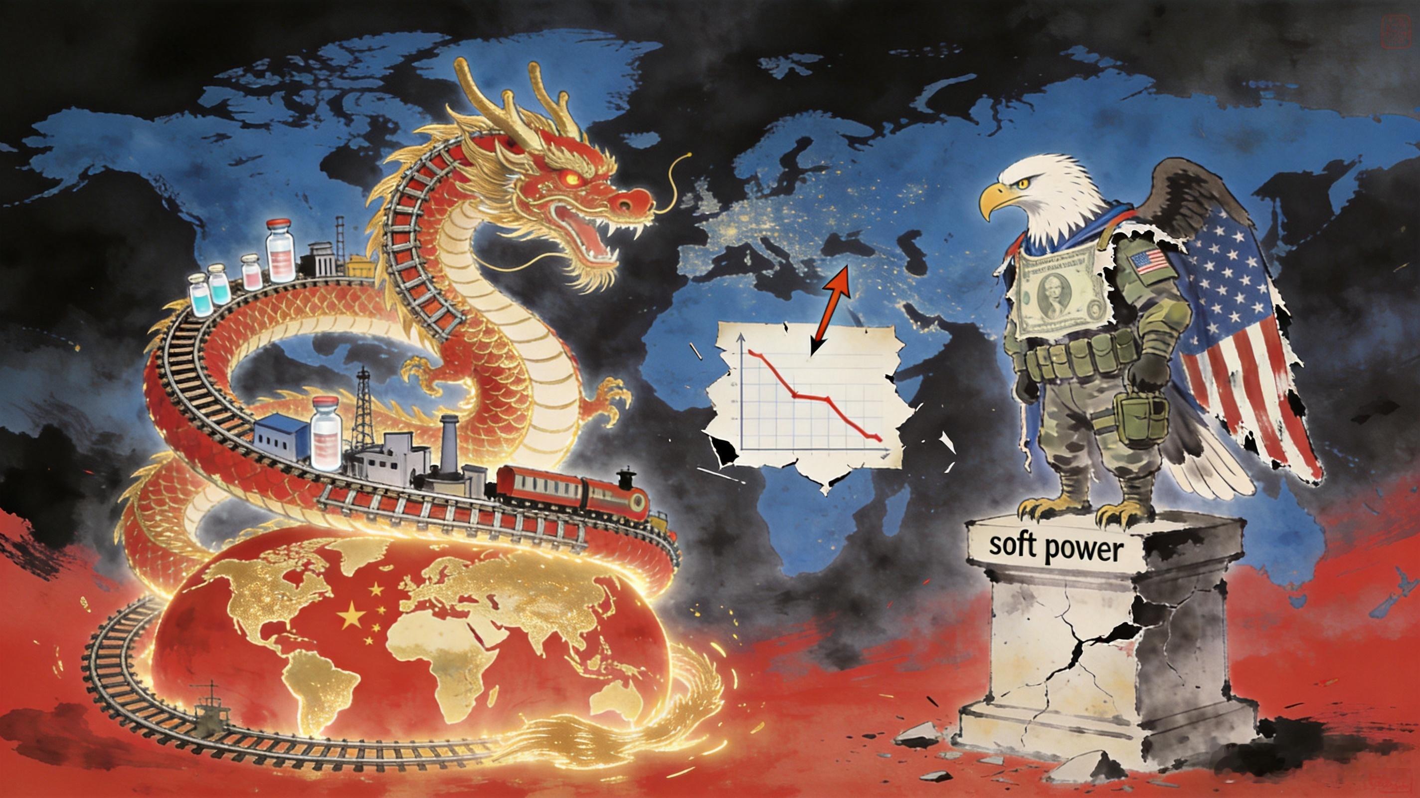 皮尤调查：中国全球好感度首超美国，这背后的账该怎么算美国皮尤研究中心发布了一项最