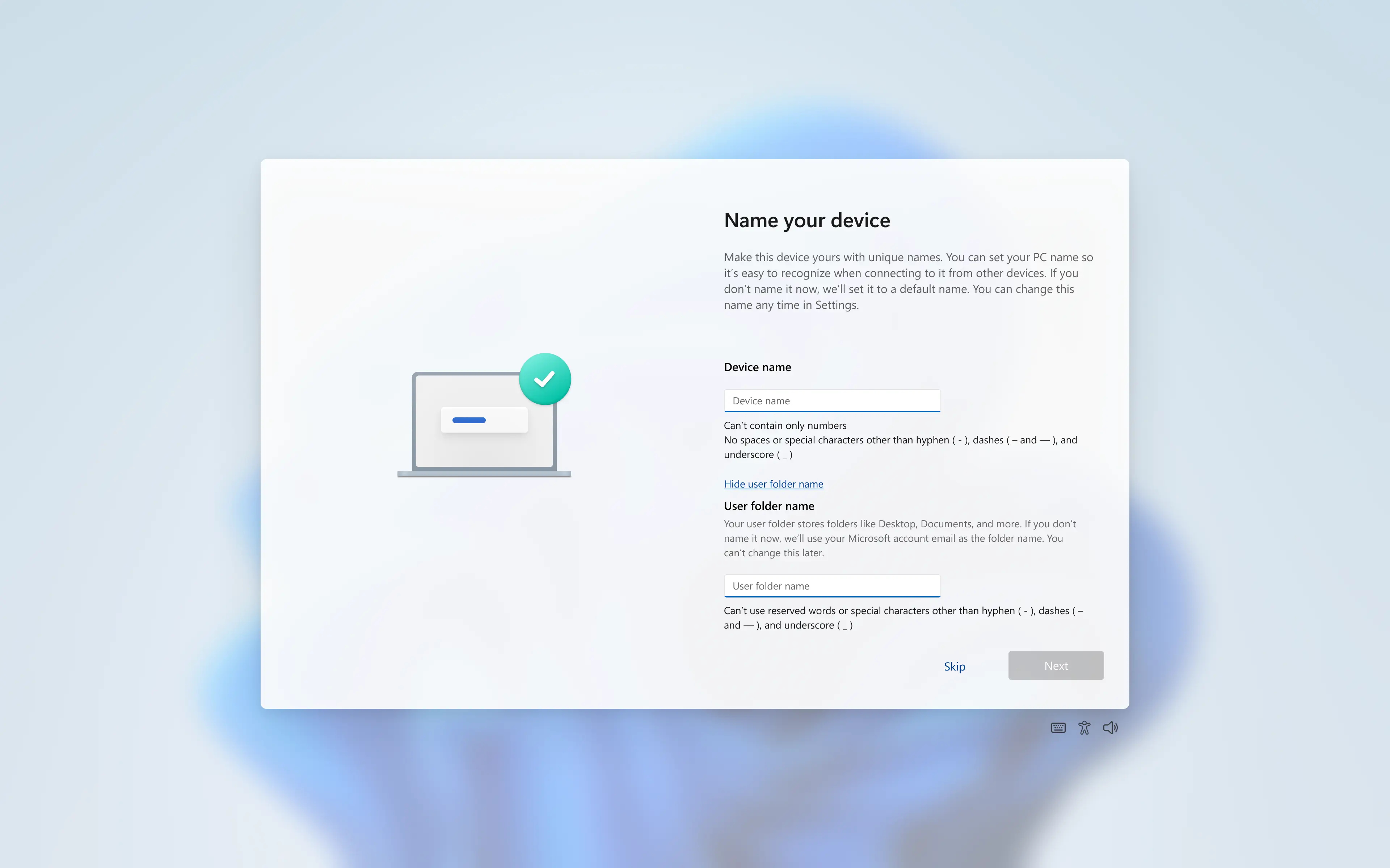 Windows 11 OOBE 将新增用户文件夹自定义命名功能具体👉🔗网页链