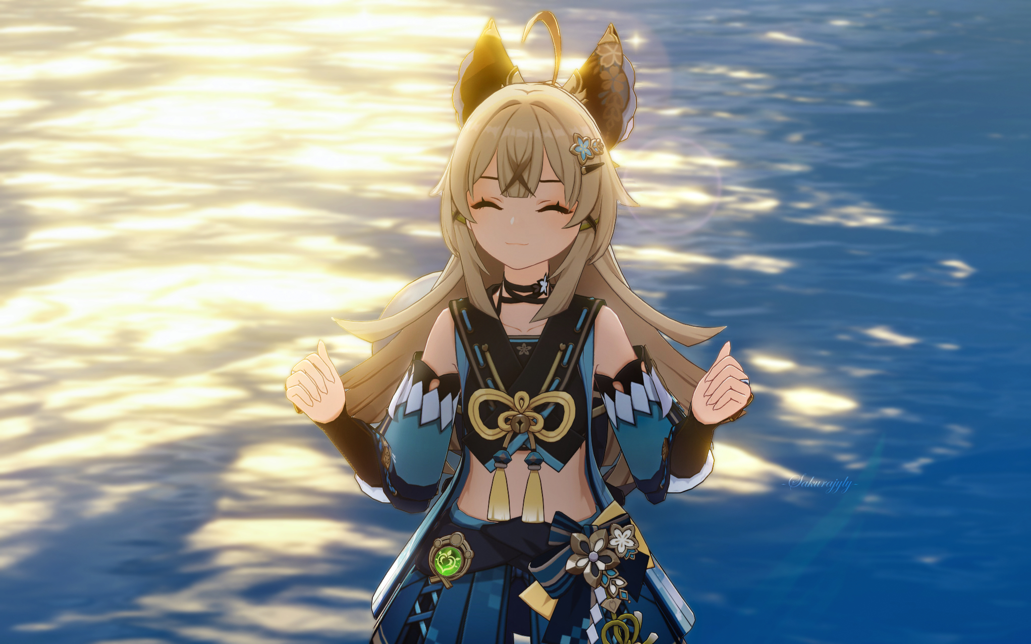 #原神[超话]##原神4.6版本##原神4.6版本二创#落日 和 猫猫 ​​​