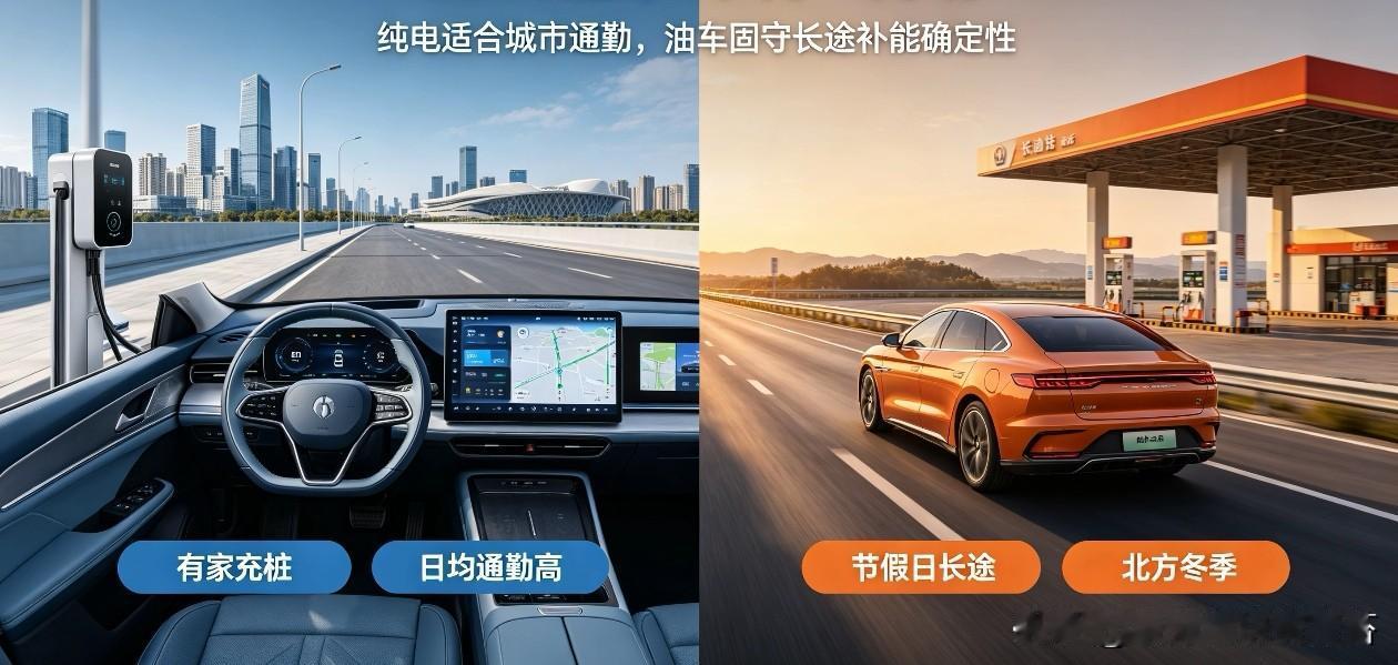 2026选车不再一刀切！纯电和油车谁更强？优势早已按场景分家，看完不再纠结
 