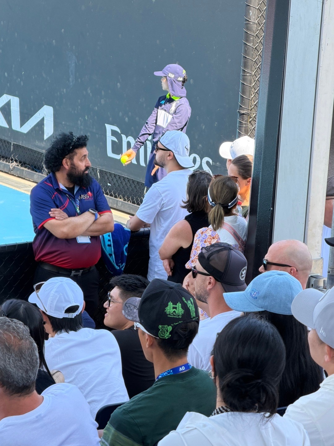 吴尊在现场为吴易昺加油吴尊 澳大利亚·墨尔本