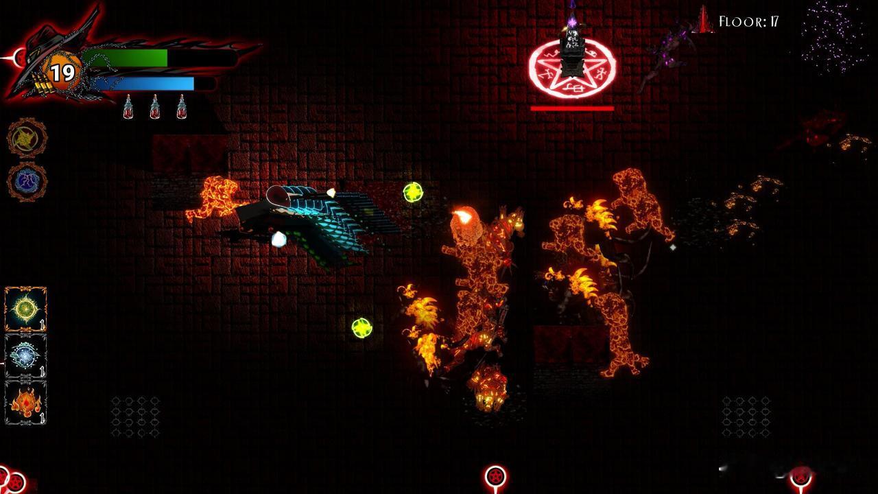 《Red Tower》是一款俯视角肉鸽射击游戏。
游戏的画面一般，场景重复度高，