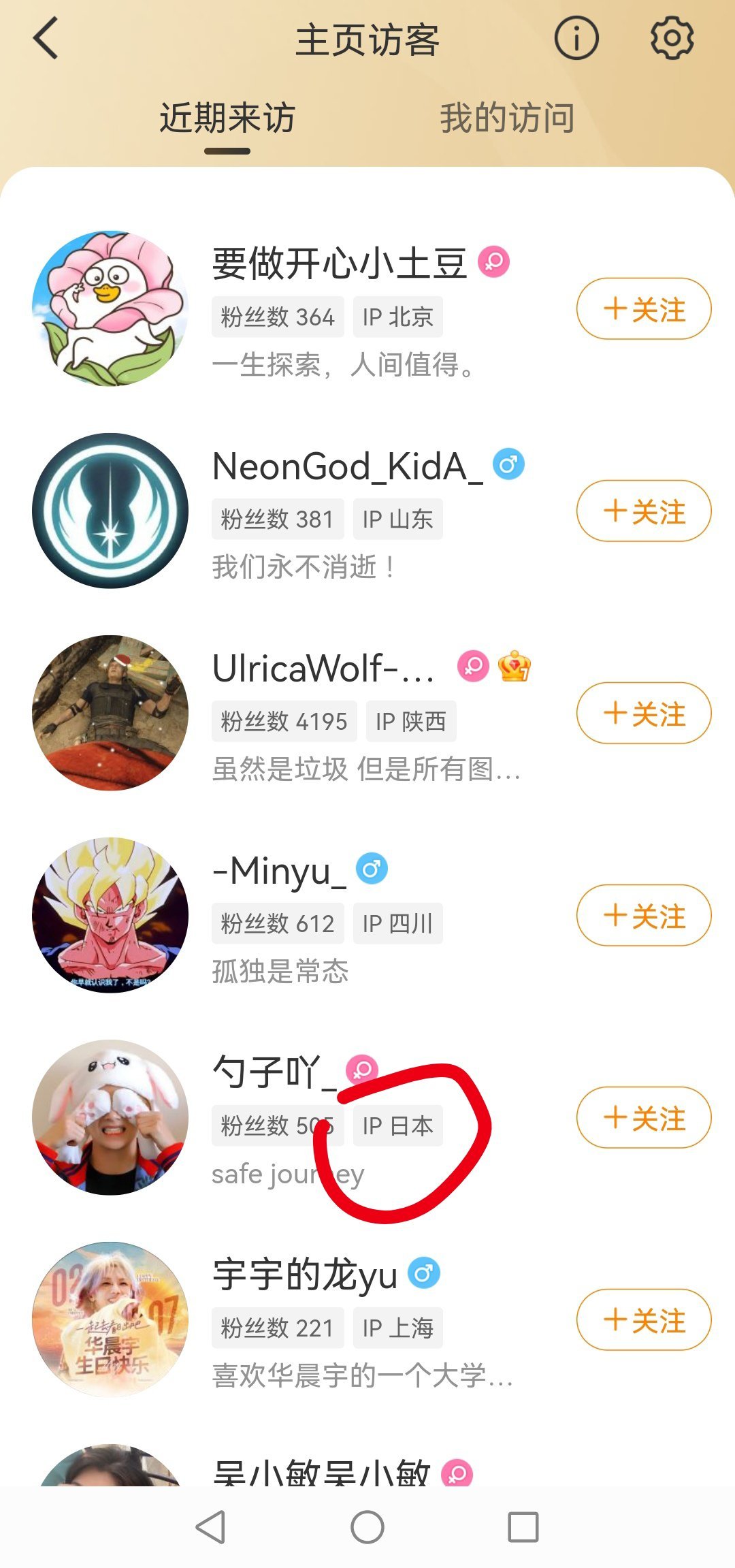 主页访客出现日本投资者 