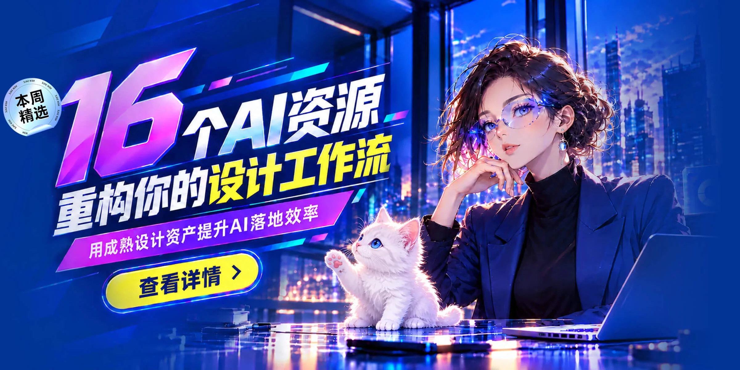 AI 做出来的页面总差点设计感？这份清单收了 16 个资源站[doge] 比干聊