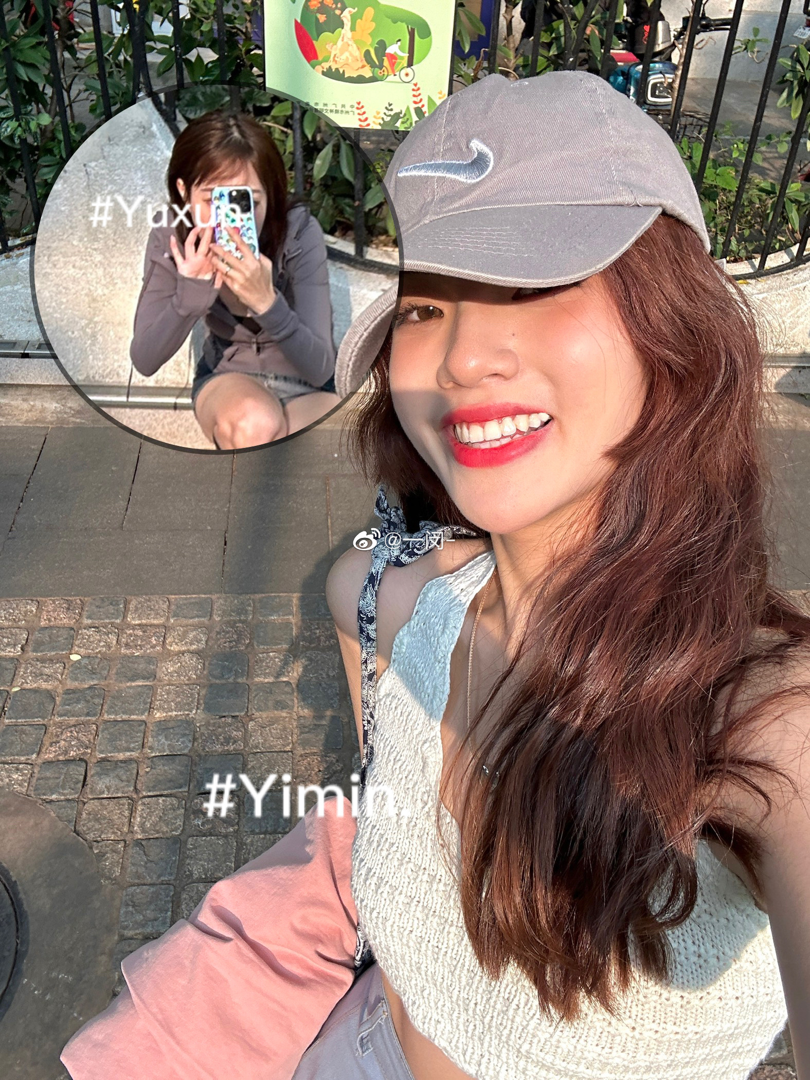 毫无默契🤷🏻‍♀️…🤷🏻‍♀️粉蓝撞色我好七欢～ ​​​