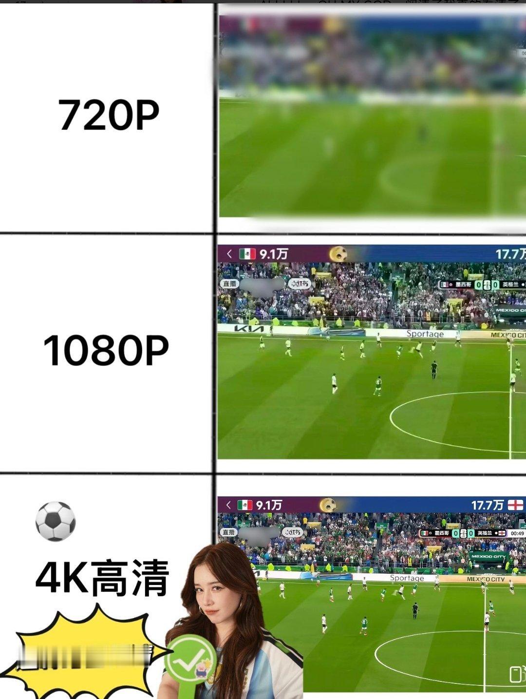 阚清子 看清子内娱新画质单位正式定名！从此看球画质分三档：标清、高清、阚清子。越