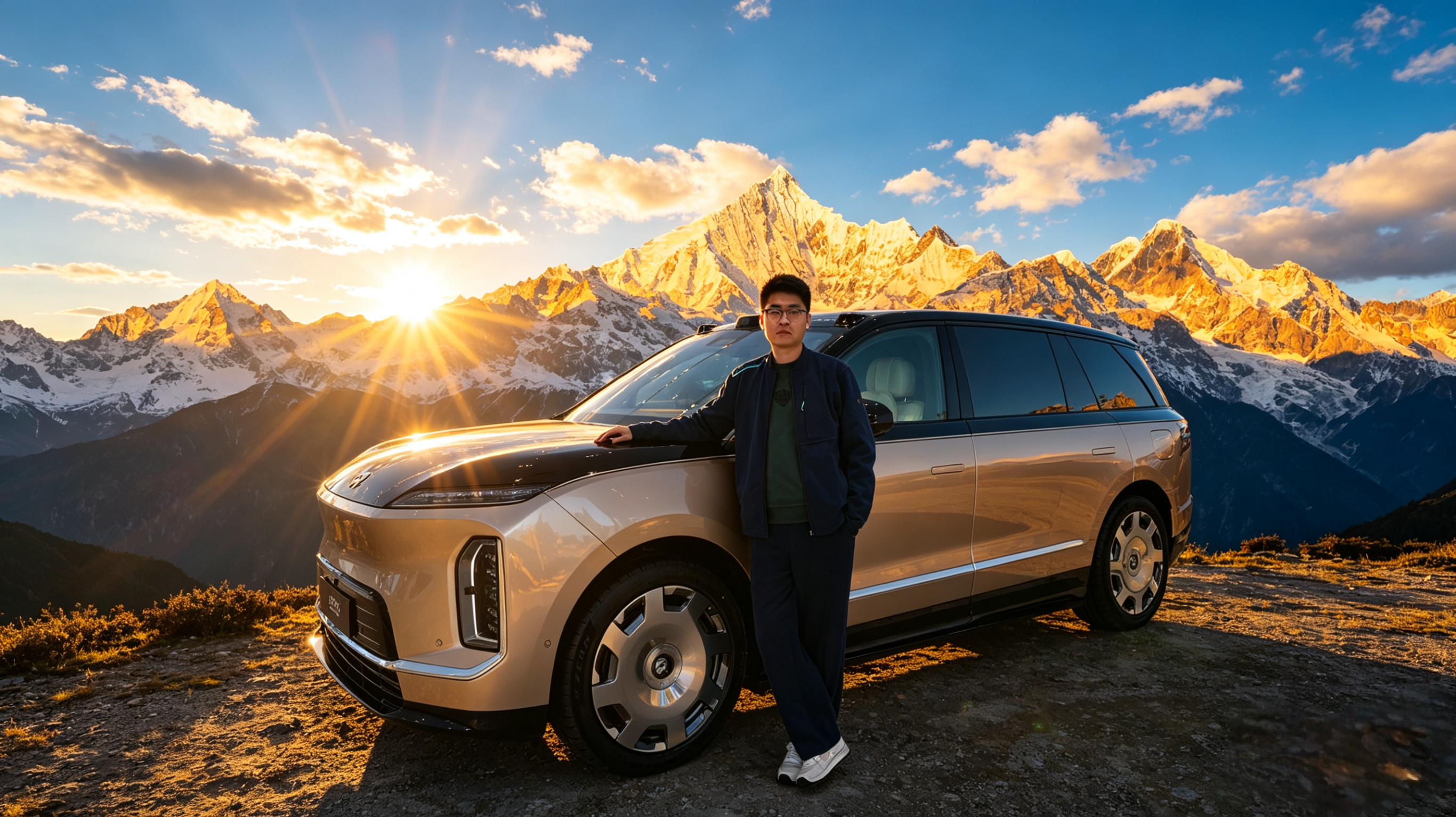 我先日照金山了蔚来汽车