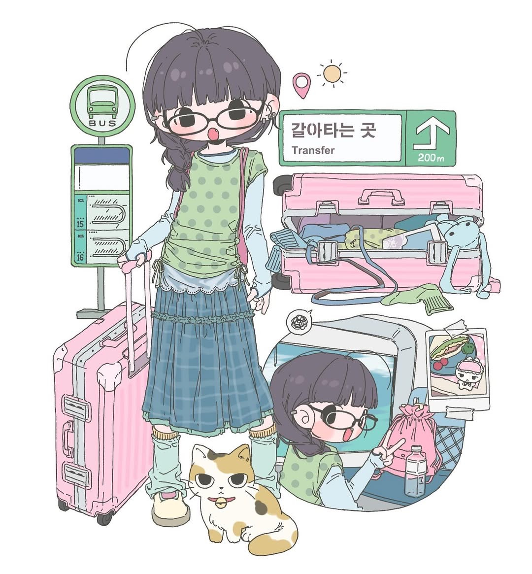 夏日企画壁纸头像插画师city.is.rock 