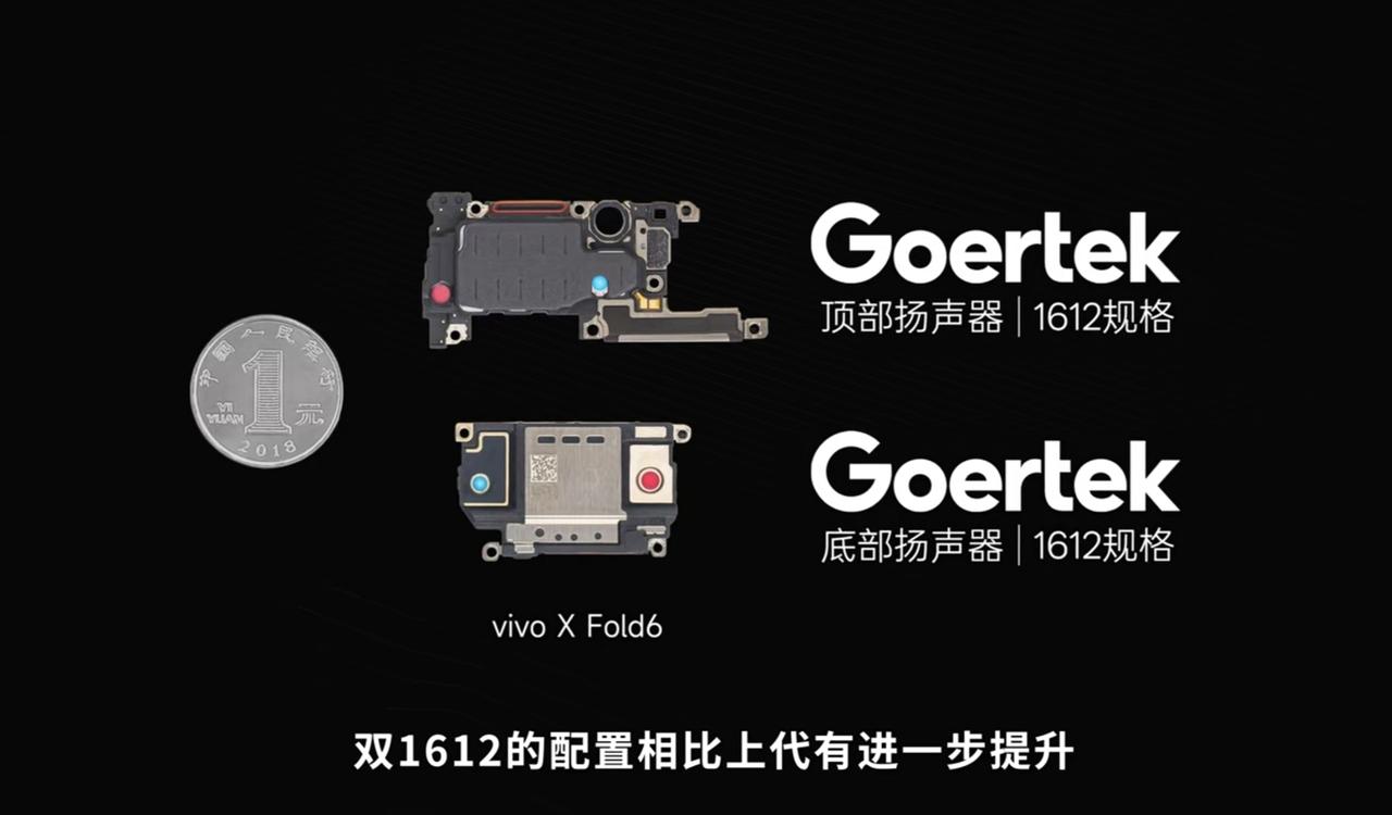 vivo X Fold6声学配置汇总：从微机分vivo X Fold6的拆机视频