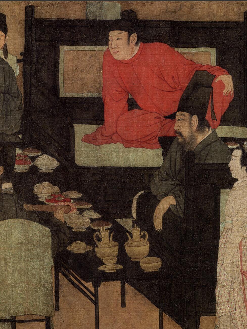 古代职场也有颇多无奈，来看看韩熙载为什么要躺平？❖名画背后的“政治暗战”《韩熙载