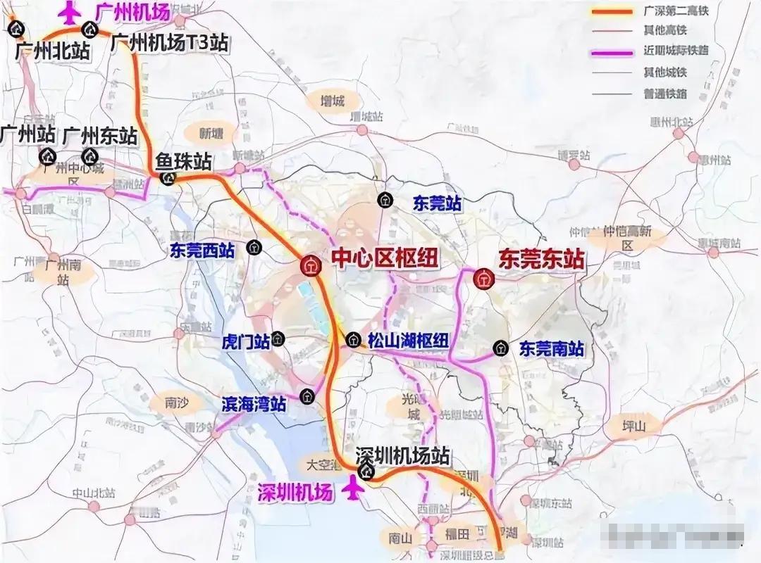 广深第二高铁东莞站点为什么选择蛤地?
这是区位、交通、城市战略、工程条件综合最优