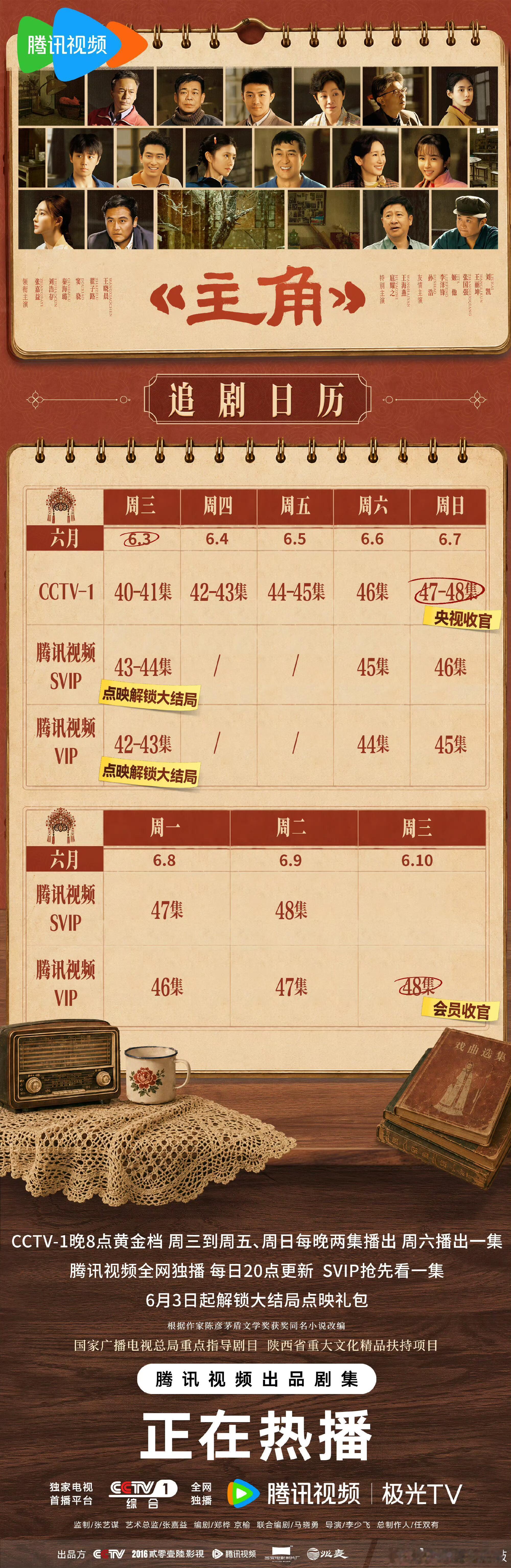 《主角》追剧日历📆9️⃣6月3日解锁大结局👍刘红兵强迫秦娥穿着戏服时和他亲热