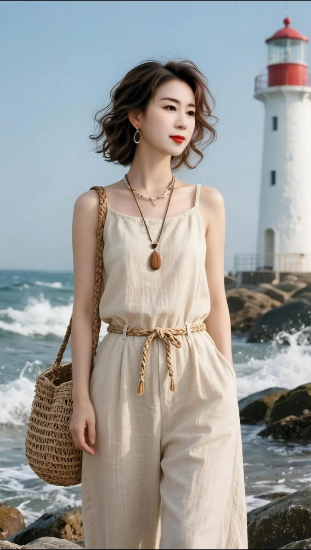 AI海滨氛围感写真 随变ai随便玩