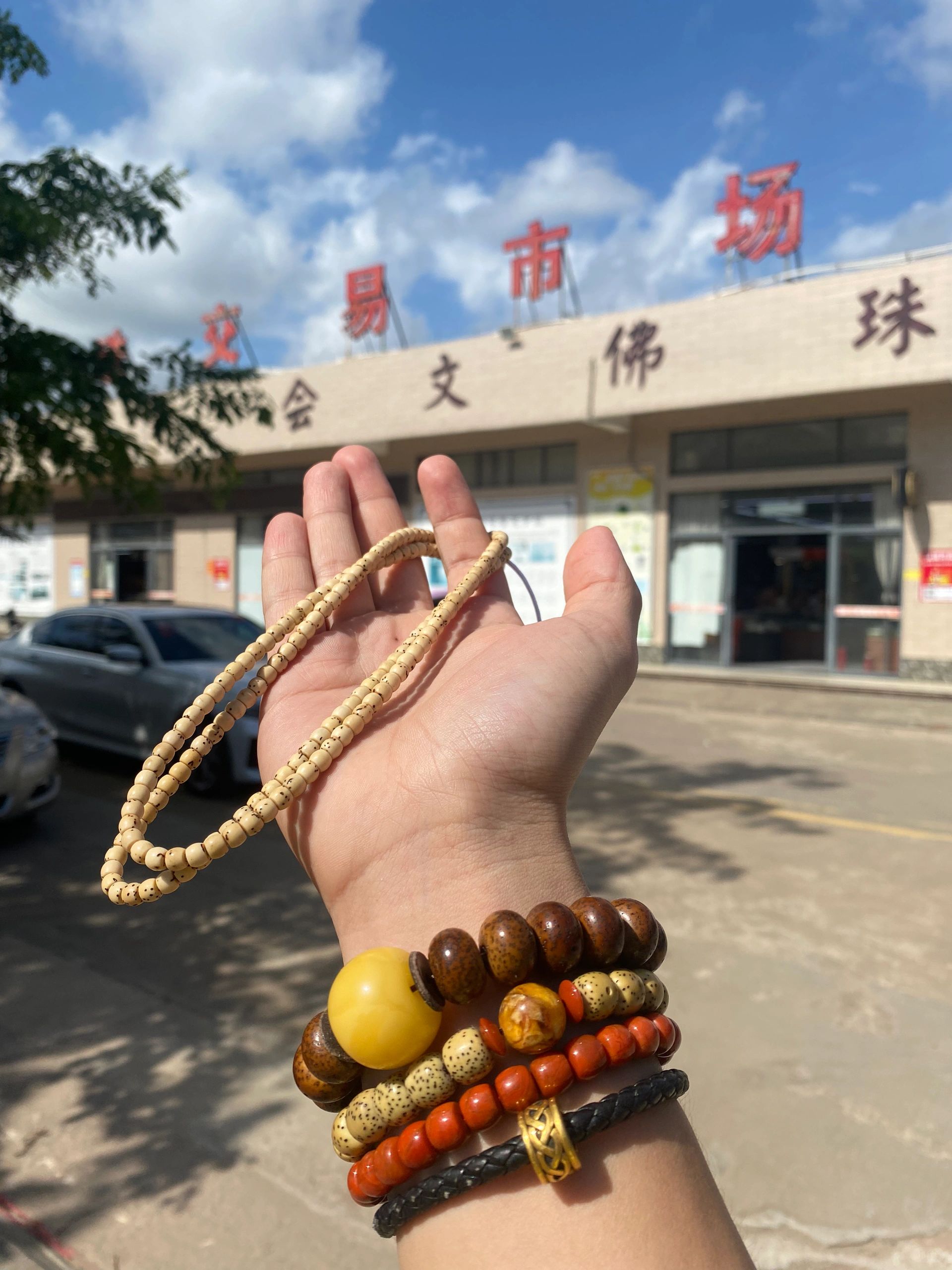 想拍好看的星月菩提给你……