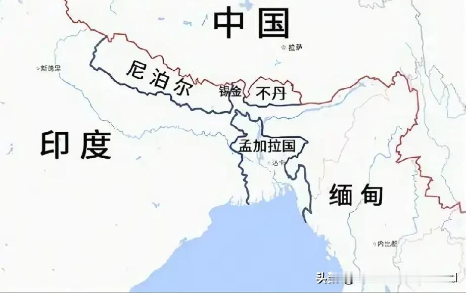 印度正蚕食着周边国家的领土，
印化我国的藏南地区。
一、消失的锡金
1. 控制外