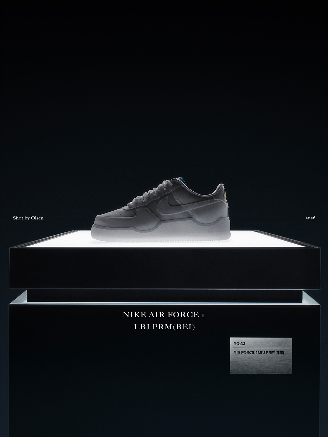 纪念下为Nike LeBron Air Force 1的拍摄 
