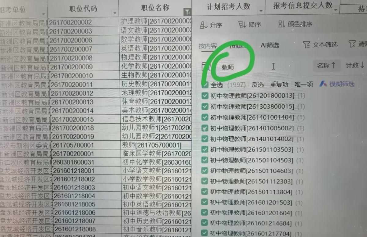 爆冷！最后两天了，武汉教师编报名人数这么少，才2万多！比上半年少多了。
上半年招