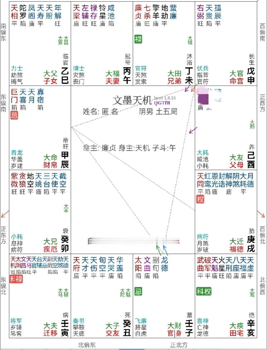 紫微斗数命财官解析：
大运事业宫，化禄大运兄弟宫，化忌在大运事业宫，这个十年事业
