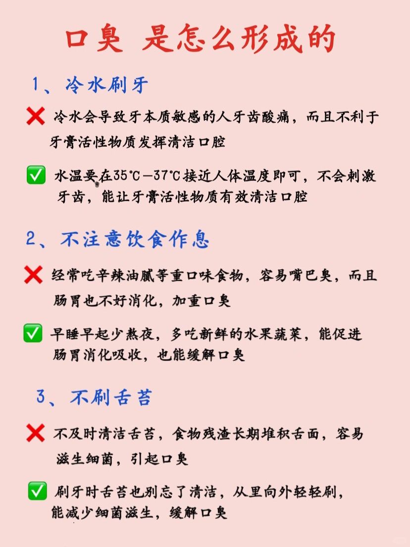 口臭 是怎么形成的⁉️