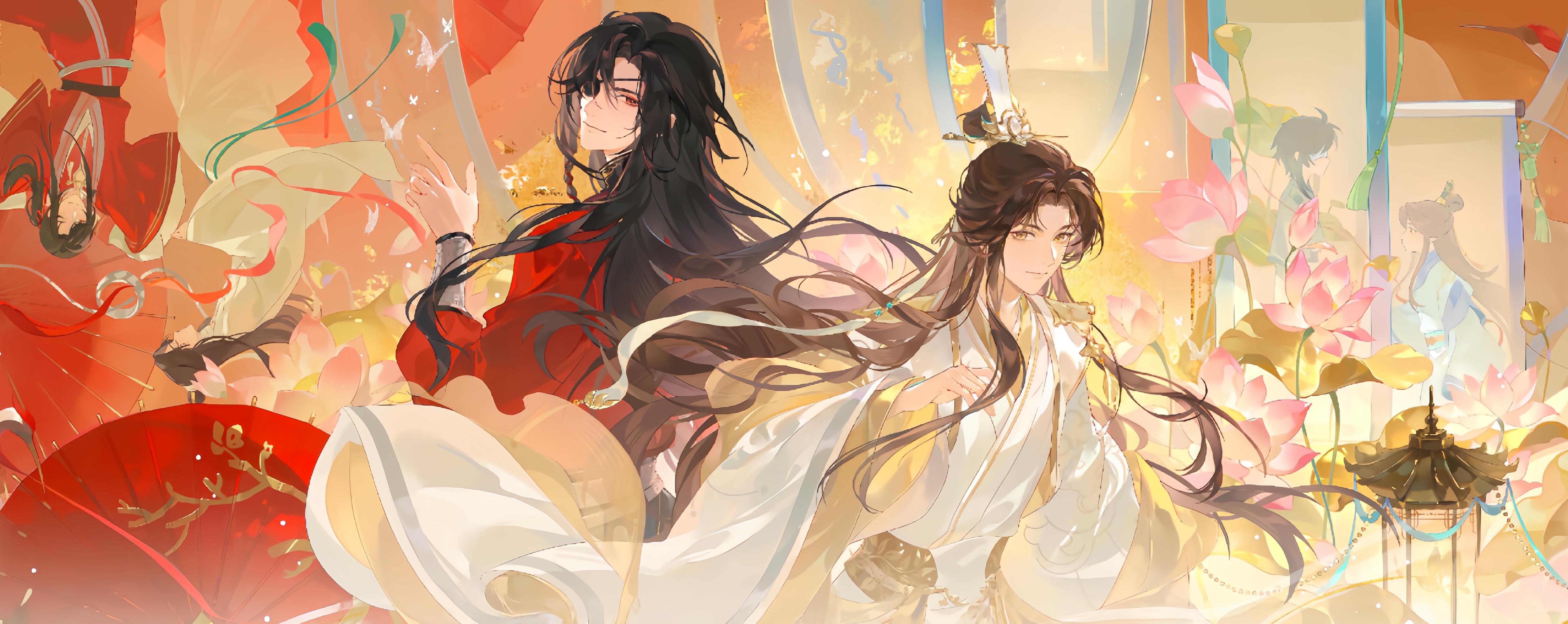 天官赐福动画[超话]花城谢怜天生一对 天官赐福×茶百道联名宣传图好美的图啊[么么