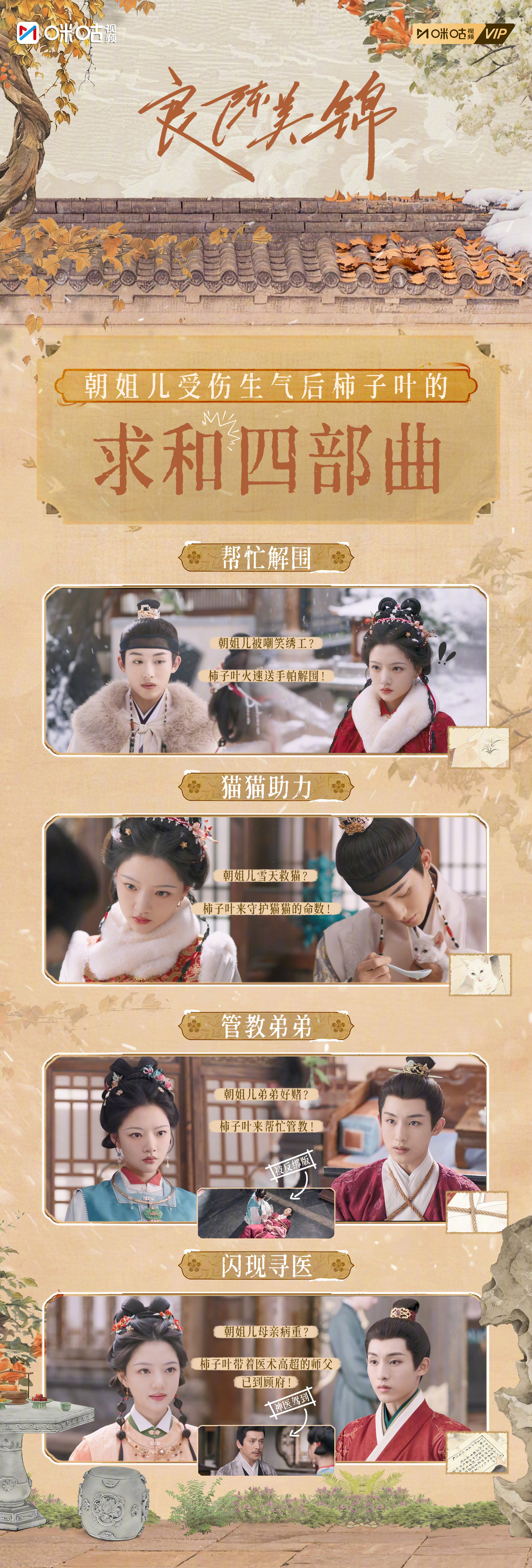 #上咪咕看良陈美锦#【锦彩纷陈】朝姐儿受伤生气怎么办？世子爷求和的小心思加载完毕