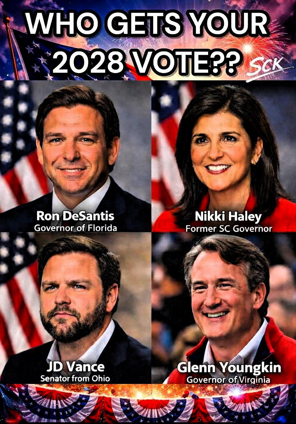 2028谁会赢大选？

个人见解：副总统万斯和外长卢比奥一对好搭档，加上佛罗里达