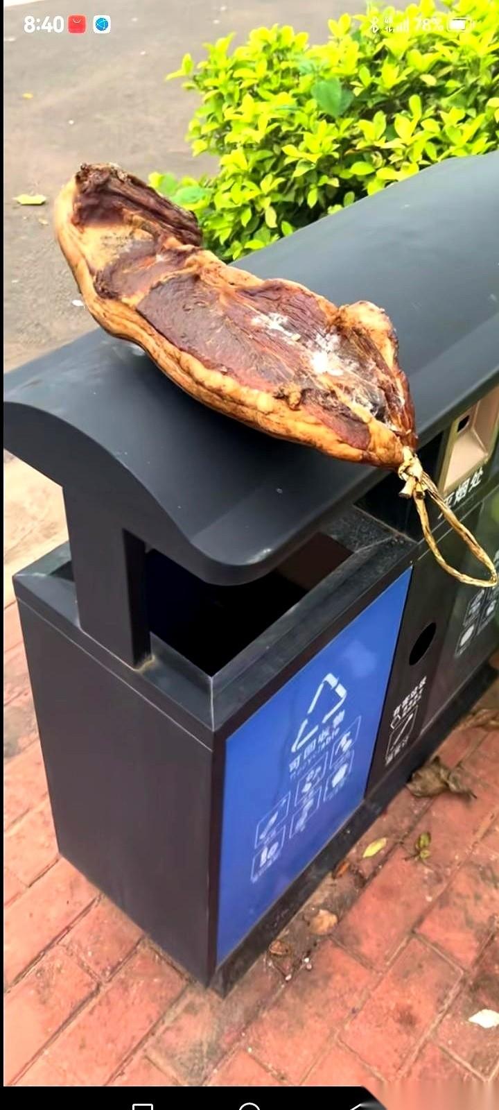 那块腊肉，最后还是没能进家门。
四川老友，翻山越岭寄过来的心意，被我老婆一句“都