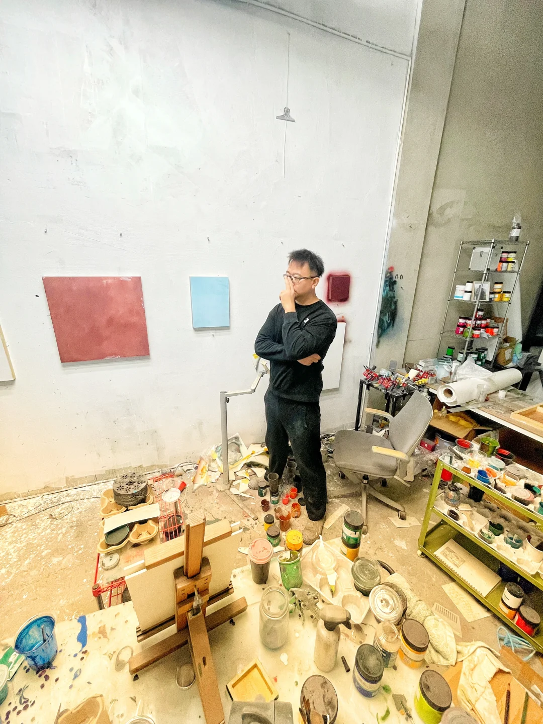在工作室
