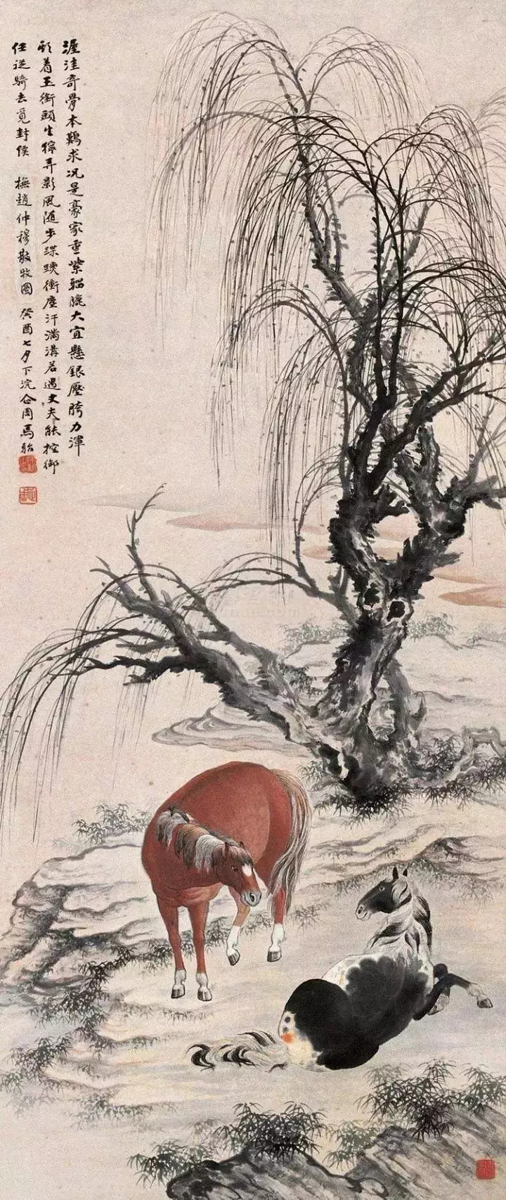 马骀（1886-1937）清未民初著名画家、美术理论家和教育家。字企周，又字子骧