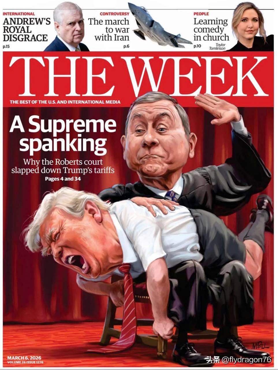 🇺🇸“最高鞭笞”。美国周刊《The Week》以一种独特的方式描绘了美国最高