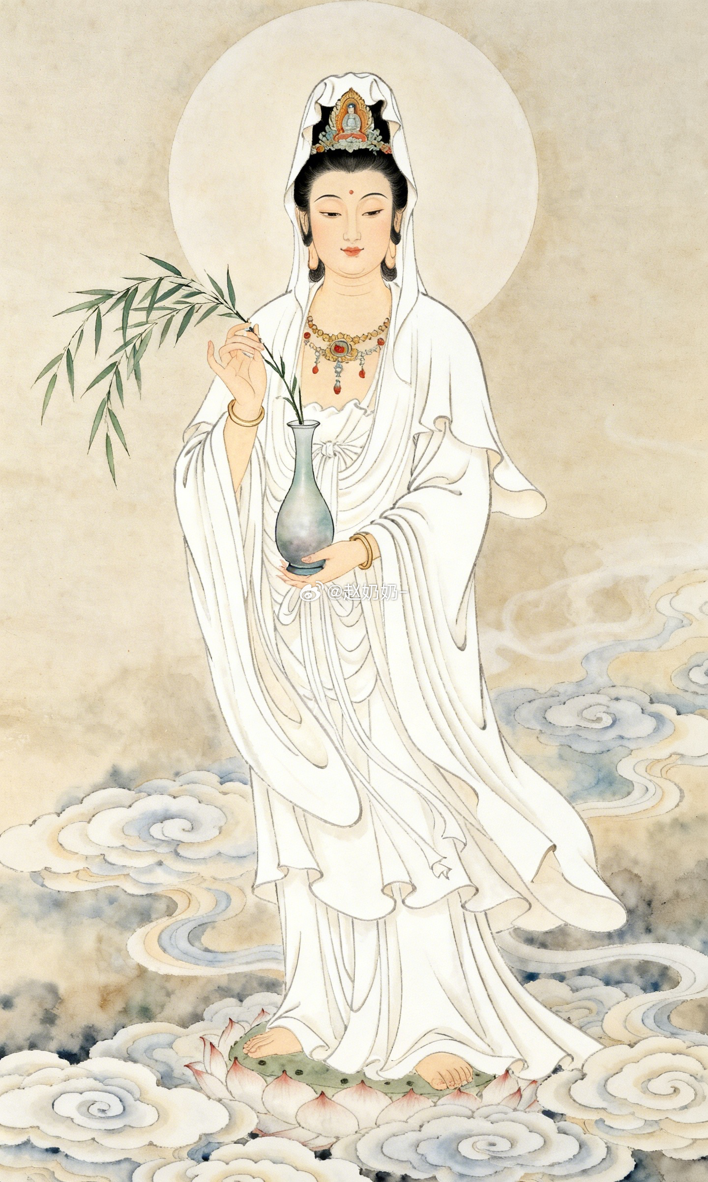 收起焦虑，踏实耕耘。愿菩萨保佑，让大家赚得干干净净，活得踏踏实实。奶奶帮大家祈福