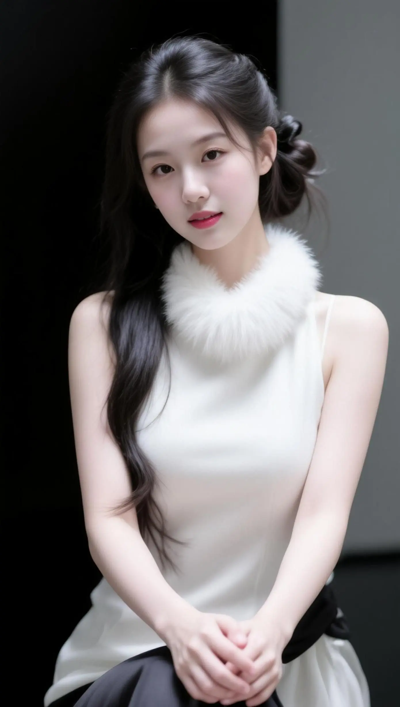 AI毛领优雅照 ai创作