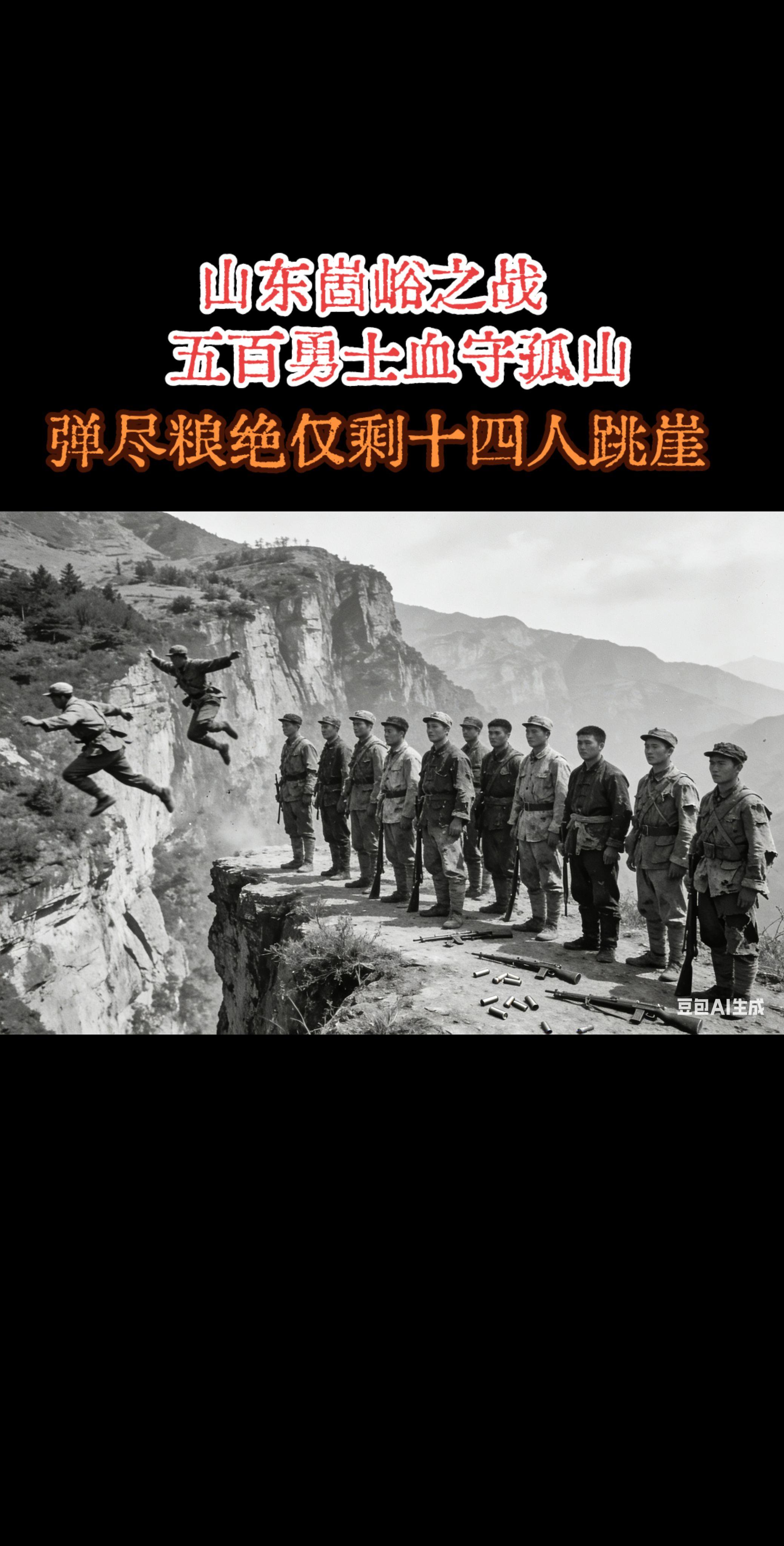 这场战斗准确名称是1942年对崮峪突围战（亦称对崮山/笛崮山阻击战）...