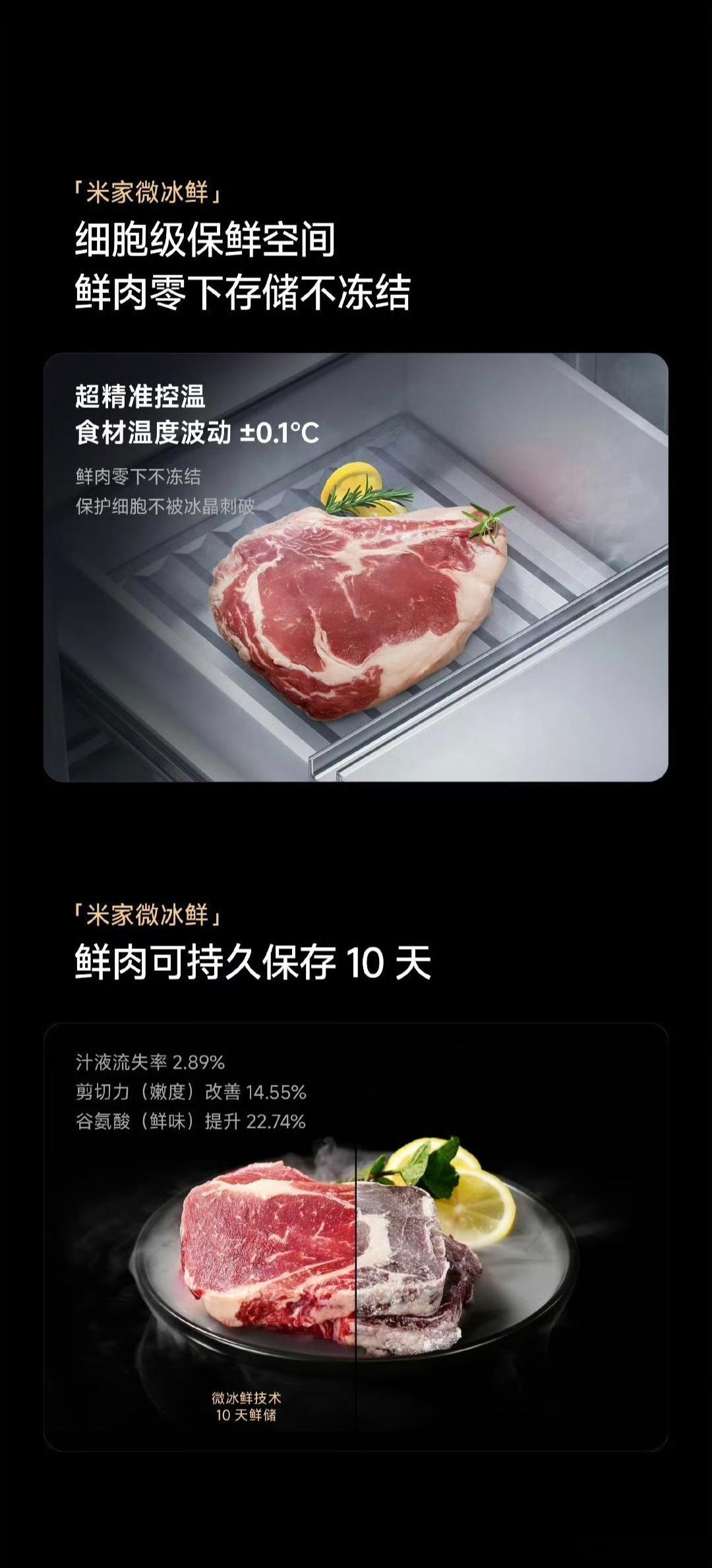 为啥小米的大家电能卖的火？光看这一项功能，我就心动了，对经常做饭的人，这种鲜肉保