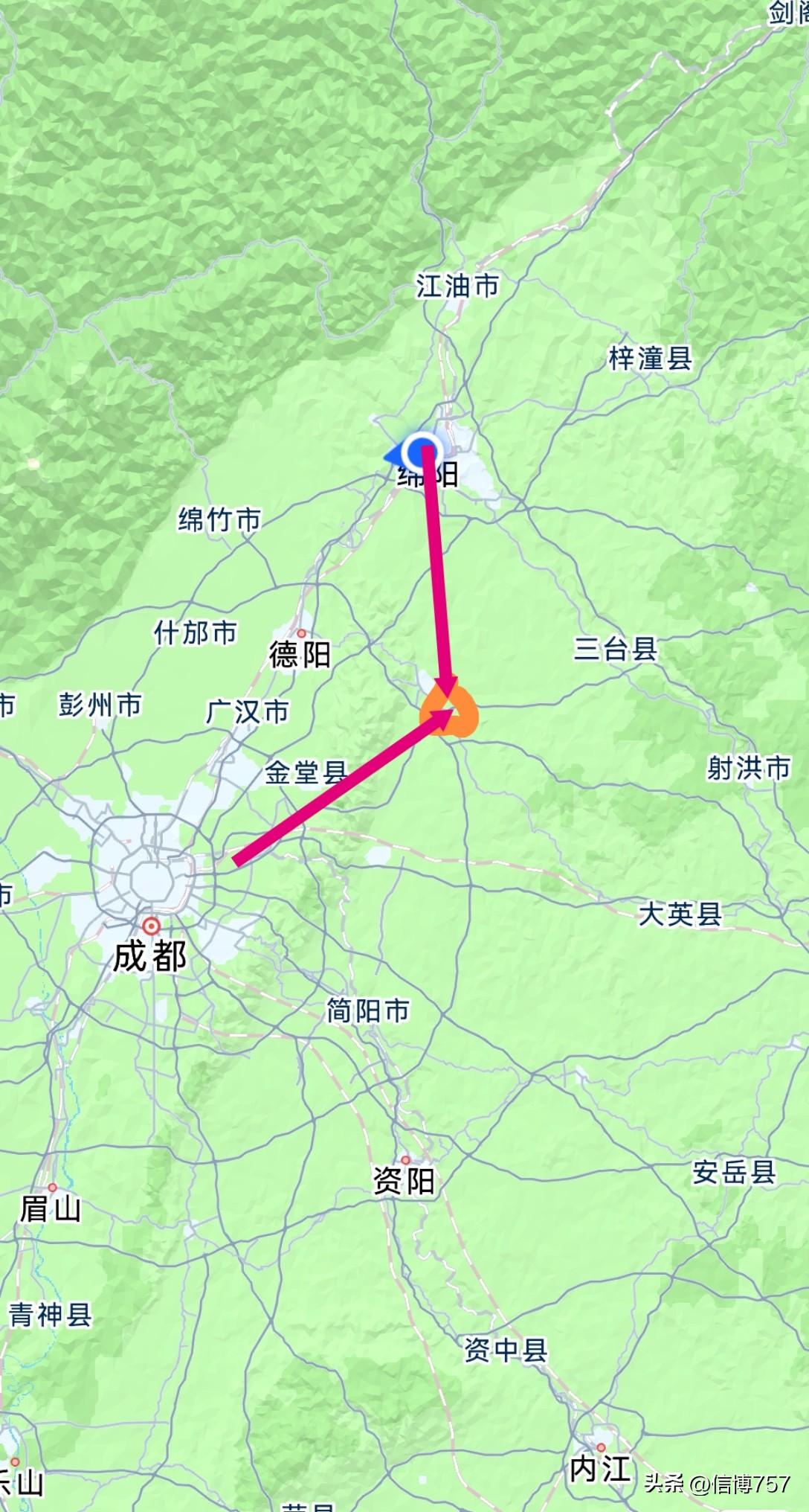 四川省政府那个统筹规划绵阳新机场和成都天府机场2期的建设，选择中江附近位置作为新