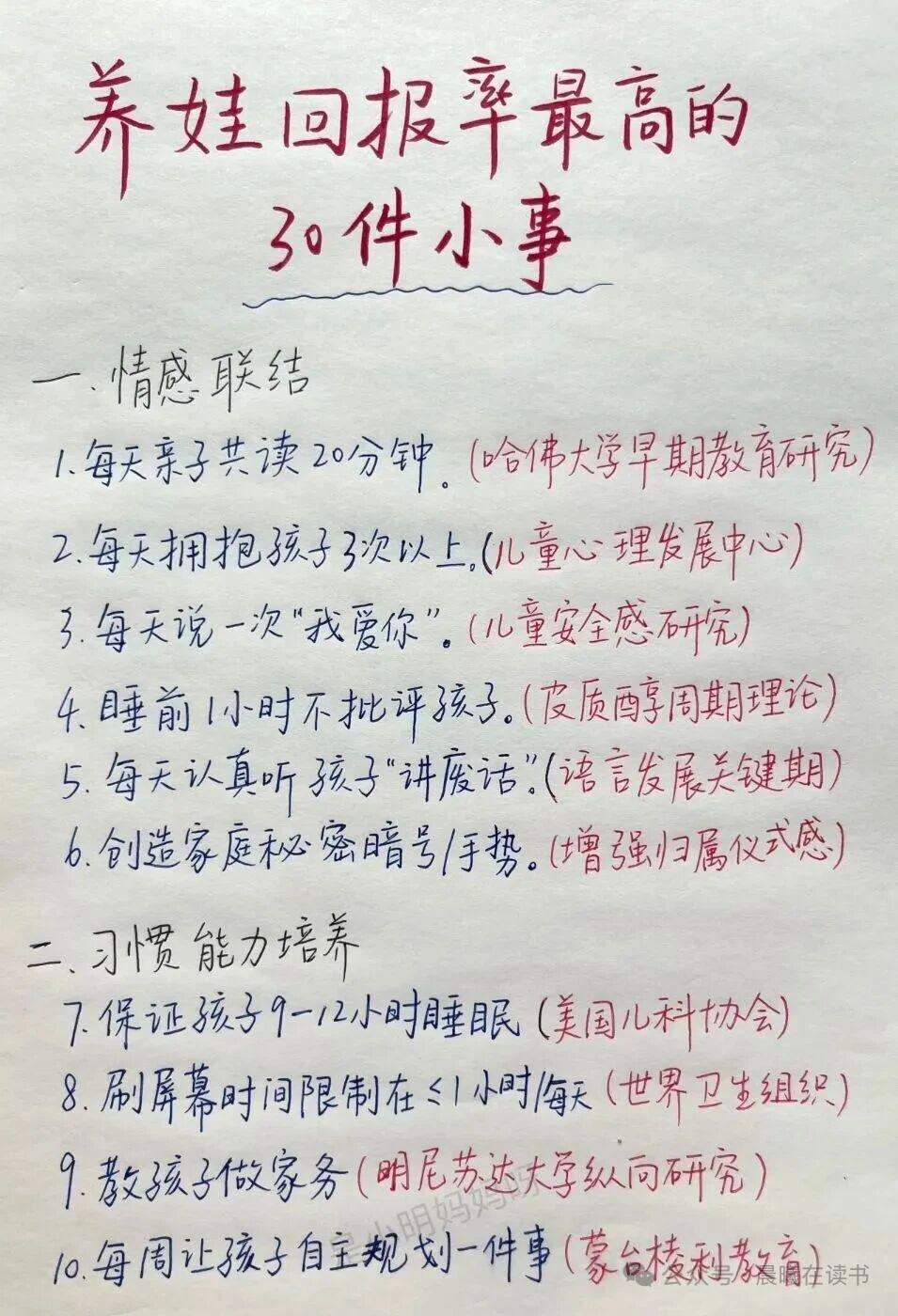 家长请保存。
每条都很有用。