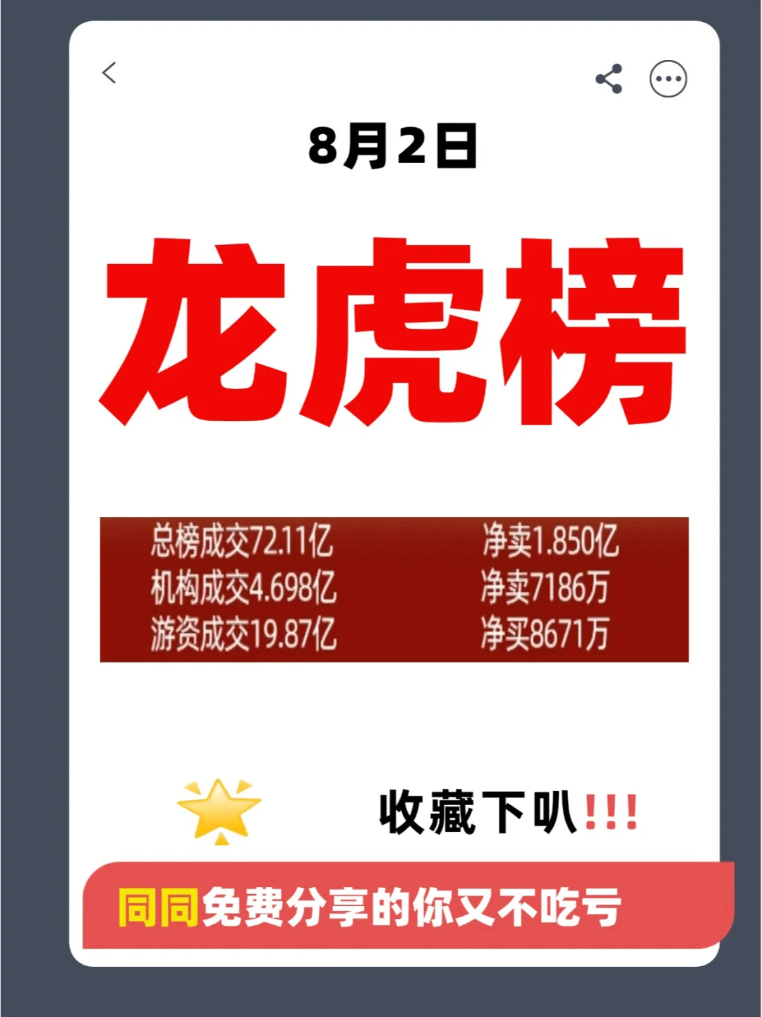 8月2日龙虎榜机构/游资动向一览