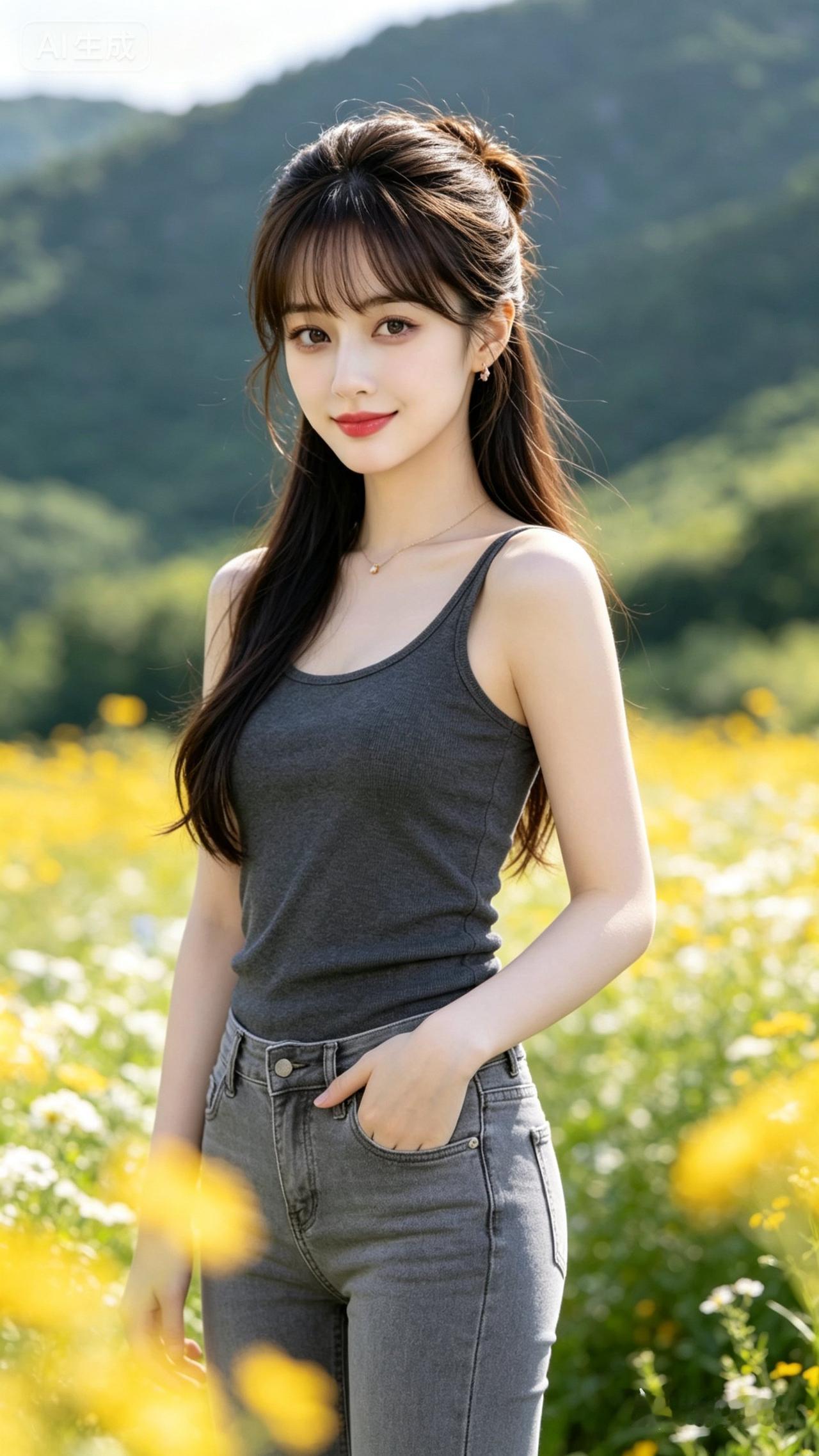 上联：抬头望月月不语，对一个下联俯首观花花含笑