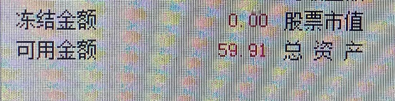     就剩不到60元可以用了，算是满仓了吧？！