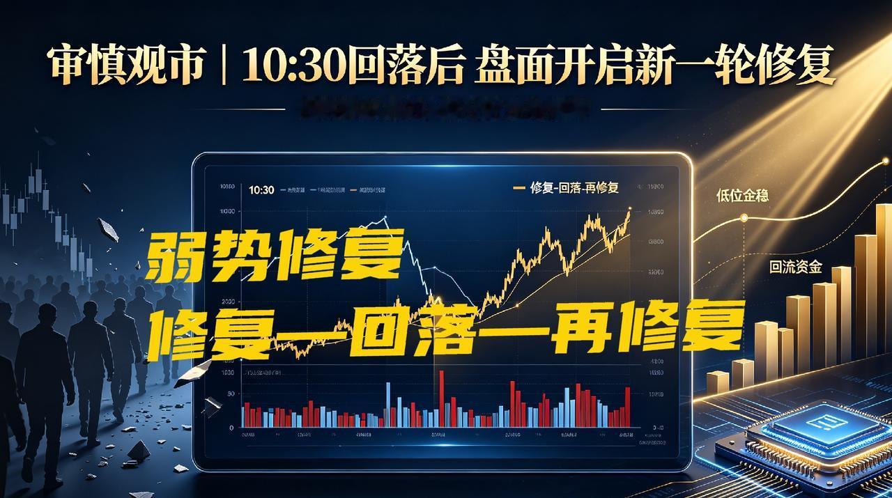 审慎观市｜沪指失守3800点超跌明显，10:30回落后盘面开启新一轮修复
 
提
