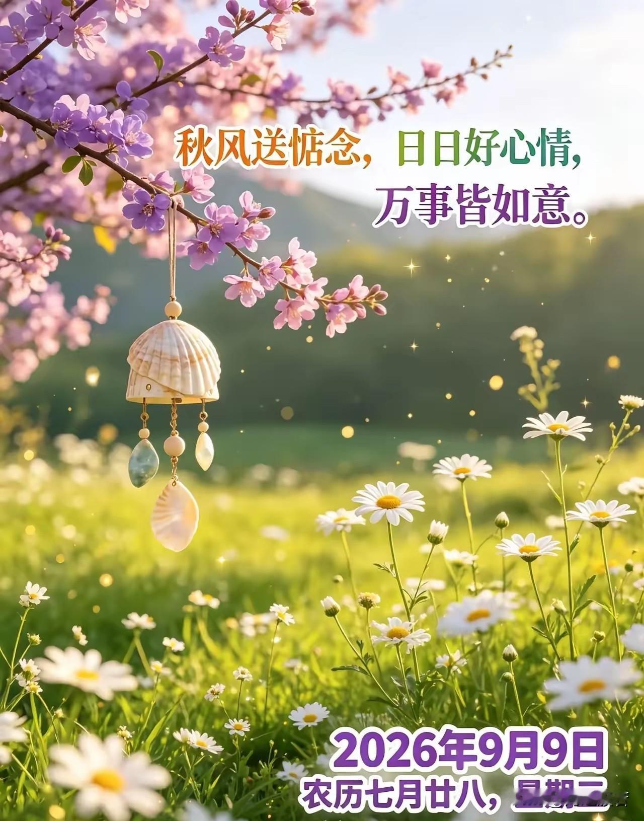 9.9北京天气，白天晴间多云，北转南风二三级，最高气温25℃；
夜间晴，最低气温