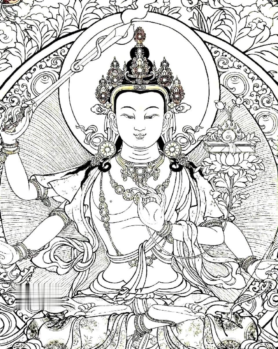 文殊菩萨，刷到是缘分，不可忽视，评论许愿真的很灵验🙏 ​​​