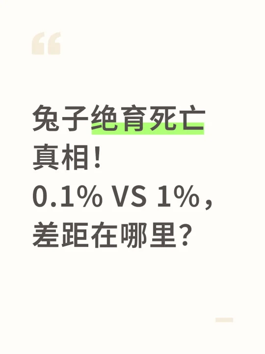 兔子绝育，真的不只是“一个小手术”