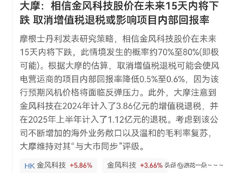 帝国主义是真坏？
大摩，居然看空金风科技了？
A股这么好的公司有几家？市盈率又低