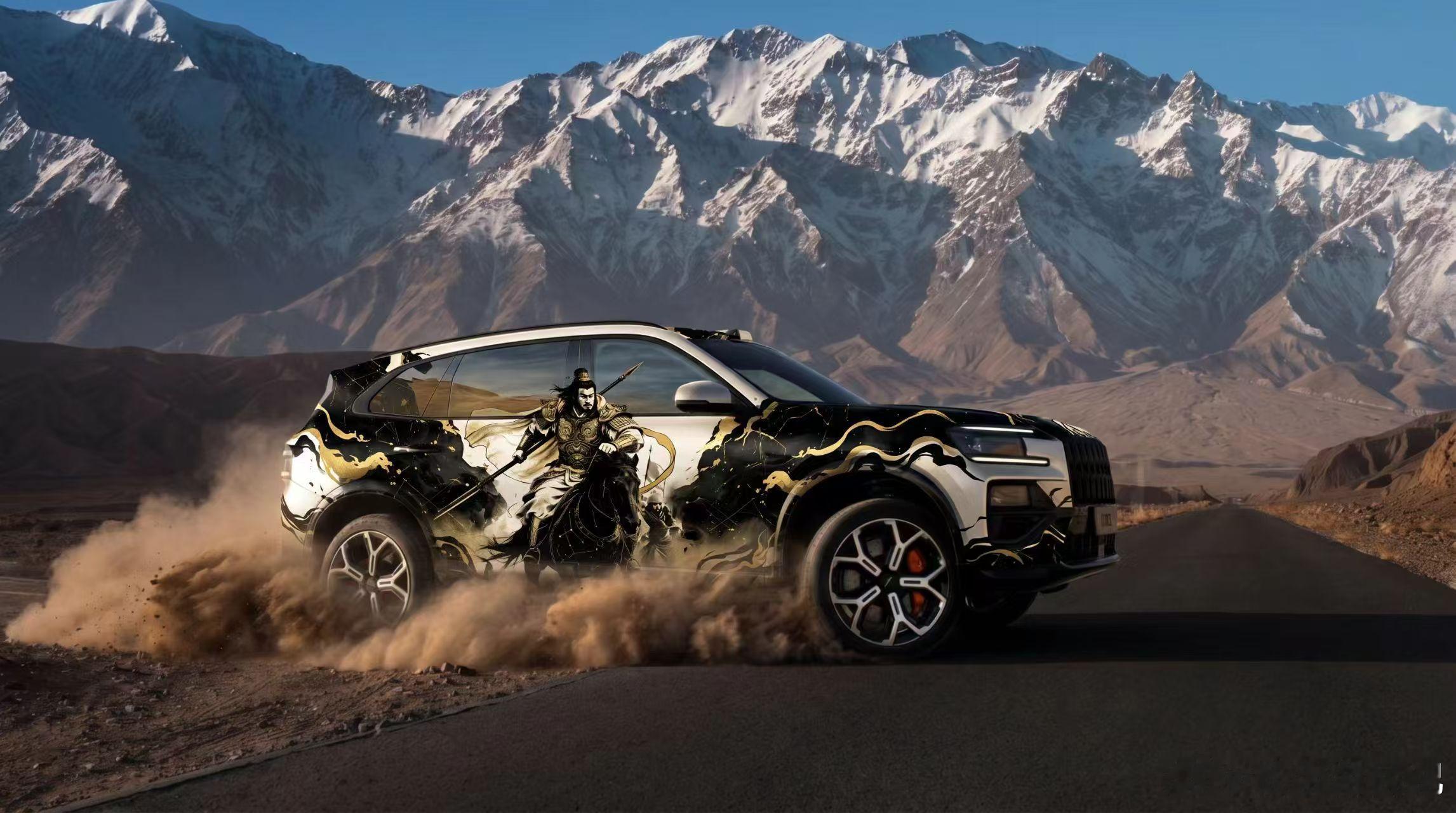 楚霸王配极氪8X，这搭配属实绝了！你想啊项羽那是妥妥的古代霸王，让霸王来坐镇新公