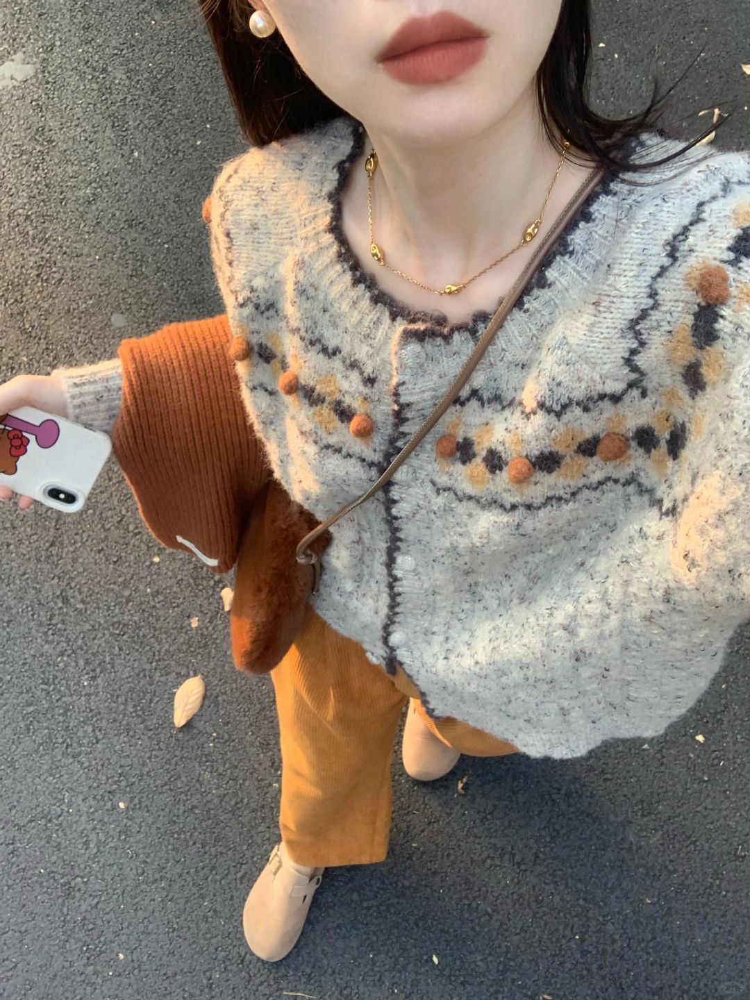 费尔岛毛衣与南瓜裤这一套也太好看啦！