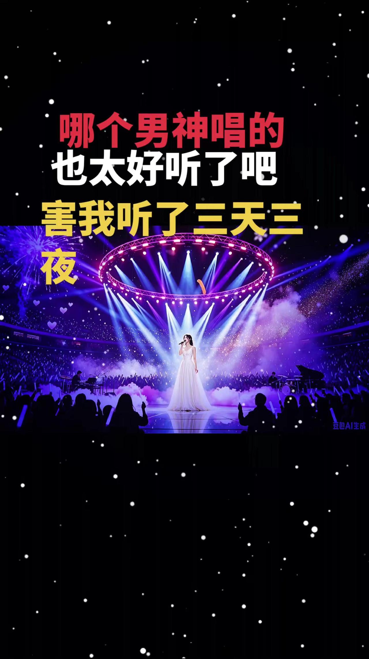 哪个男神唱的？也太好听了吧！循环播放了三天三夜😂全开麦演唱会现场 一开口惊艳全