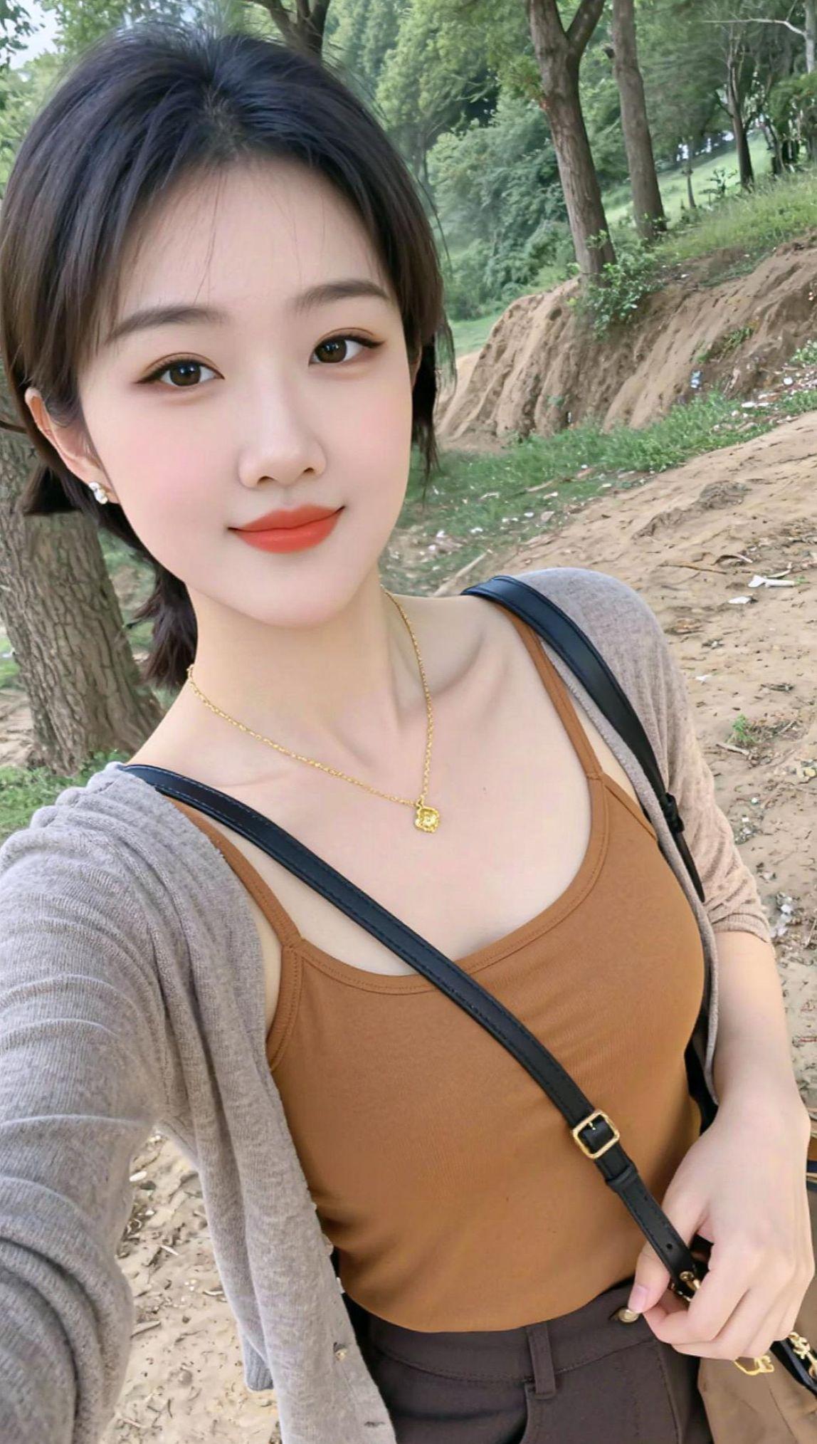 AI户外自拍照 抖音ai创作