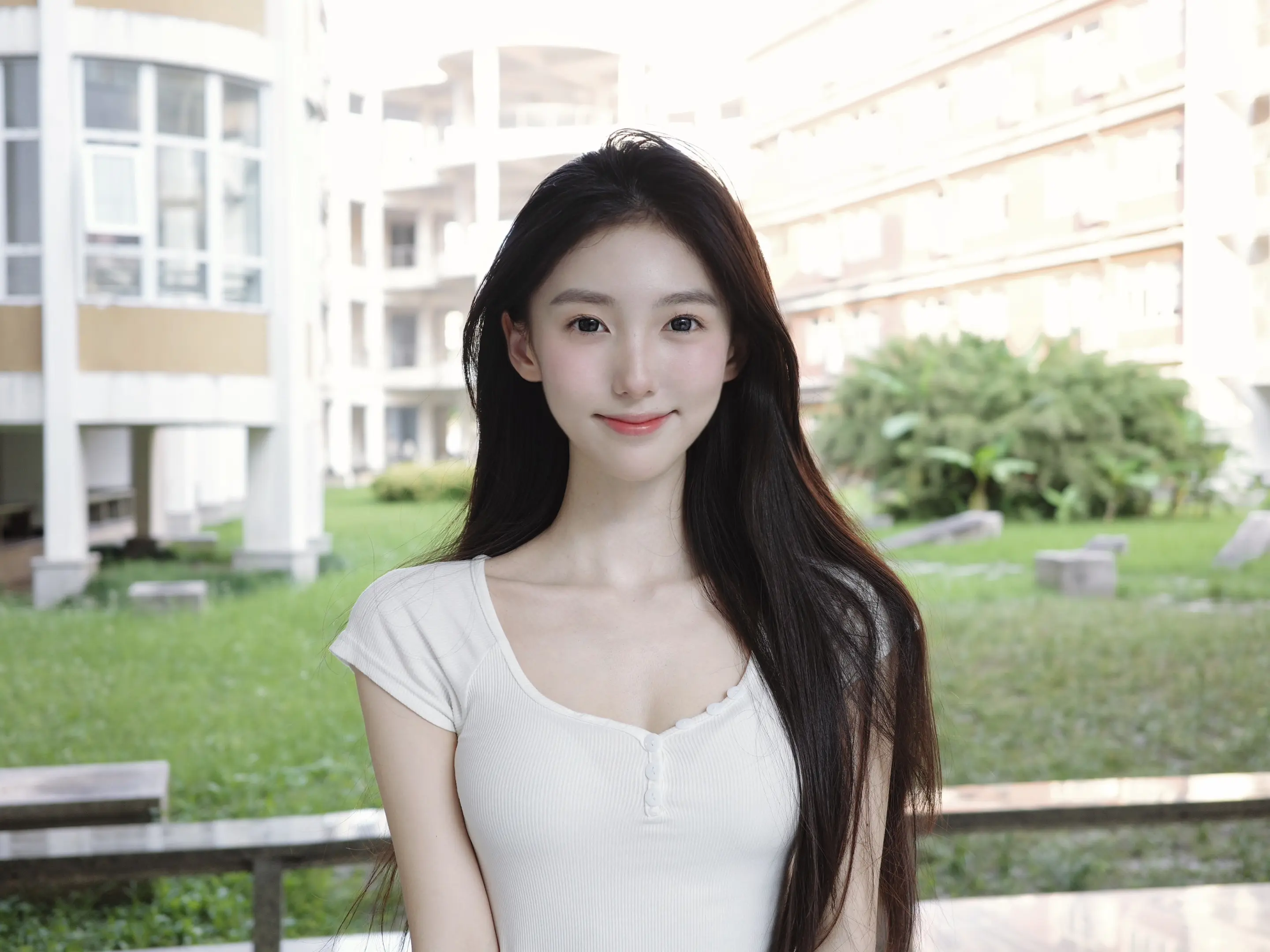 想起初次见面 你害羞侧脸。